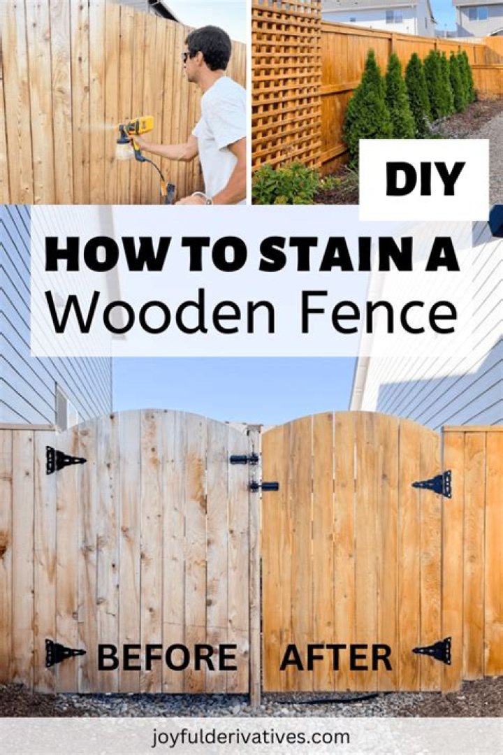When should you stain fence