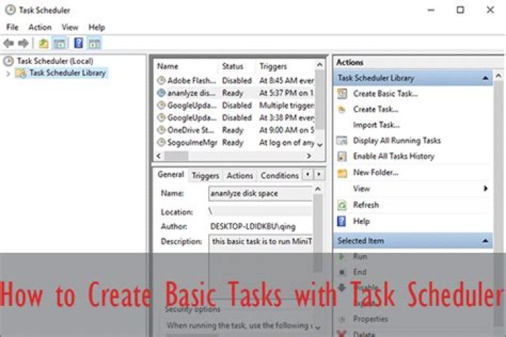 Where are user created tasks stored