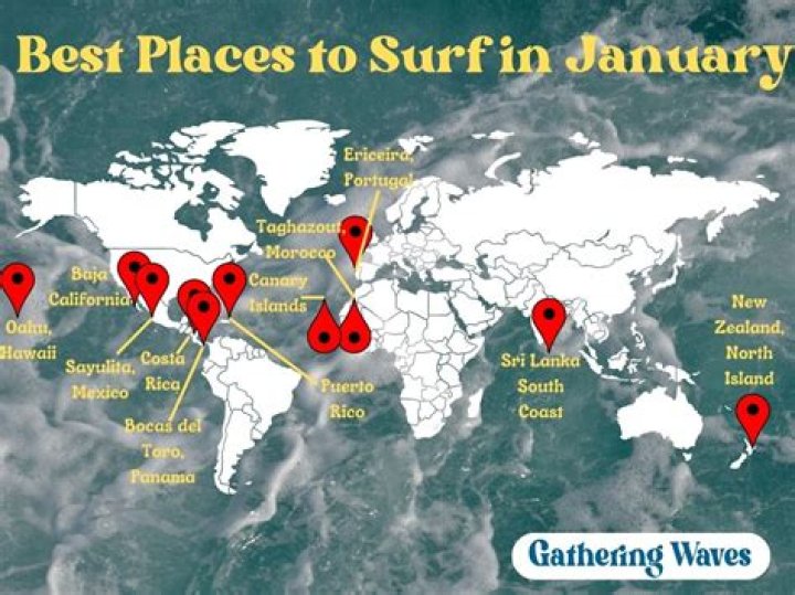 Where can I surf in January