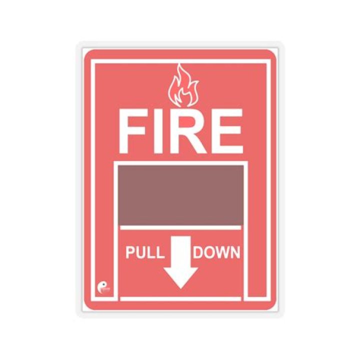 Where do you put alarm stickers