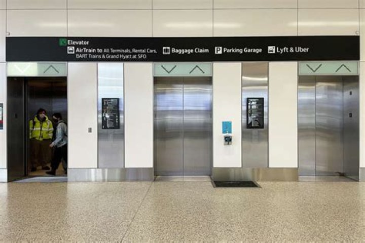 Where is Lyft pickup at SFO