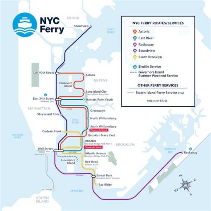 Which ferry is free in NYC