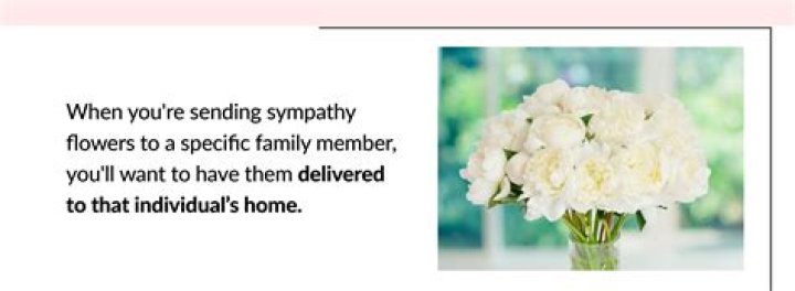Who should send flowers to the funeral home