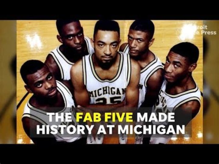 Who were the Fab Five in college basketball