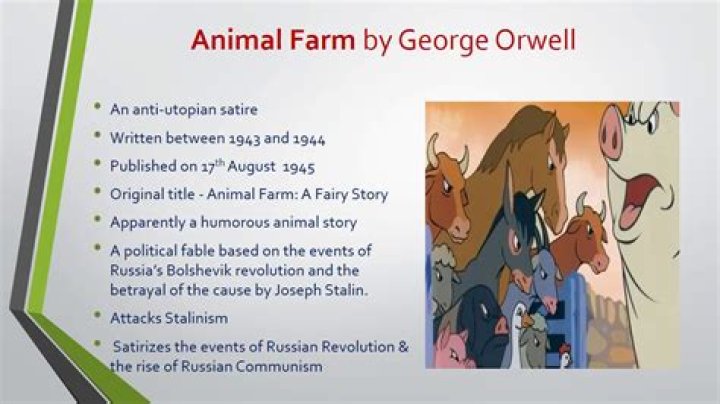 Why did Orwell use a fable