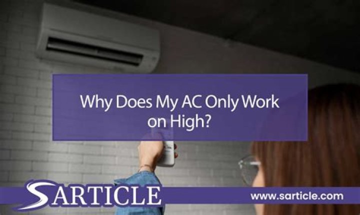Why does my fan only work on high