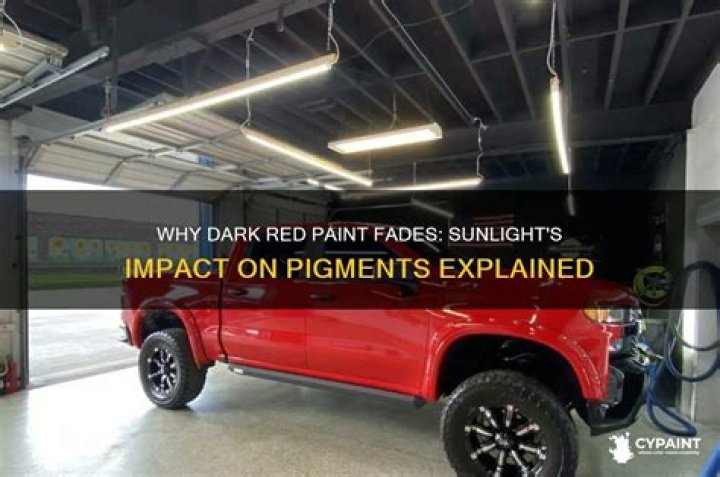 Why does red paint fade