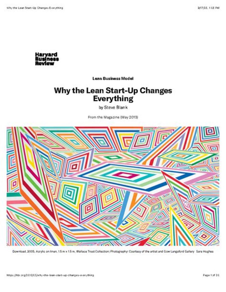 Why does the lean start up change everything