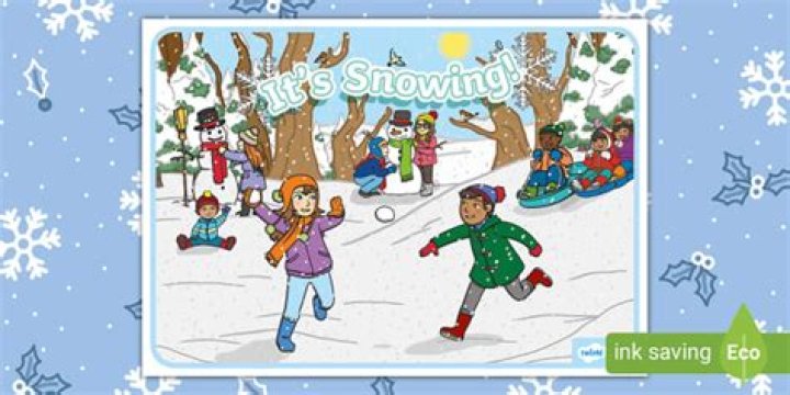 Why is it snowing for kids