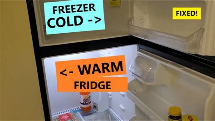 Why is my refrigerator warm and freezer cold