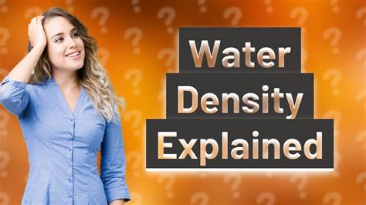 Why is water density 1g mL